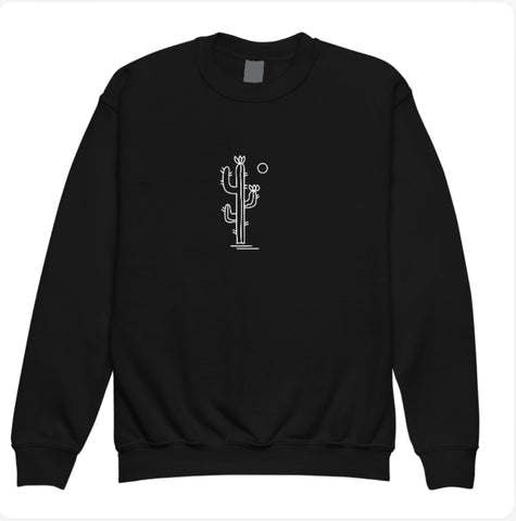 Desert cacti crew neck